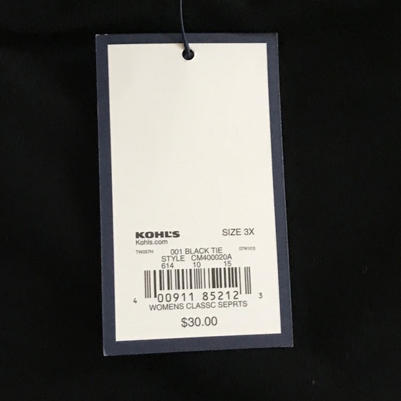 CROFT & BARROW Cotton Rosette Scoop Neck Tunic Dressy Tee Women’s Plus Size 3X - Picture 15 of 15